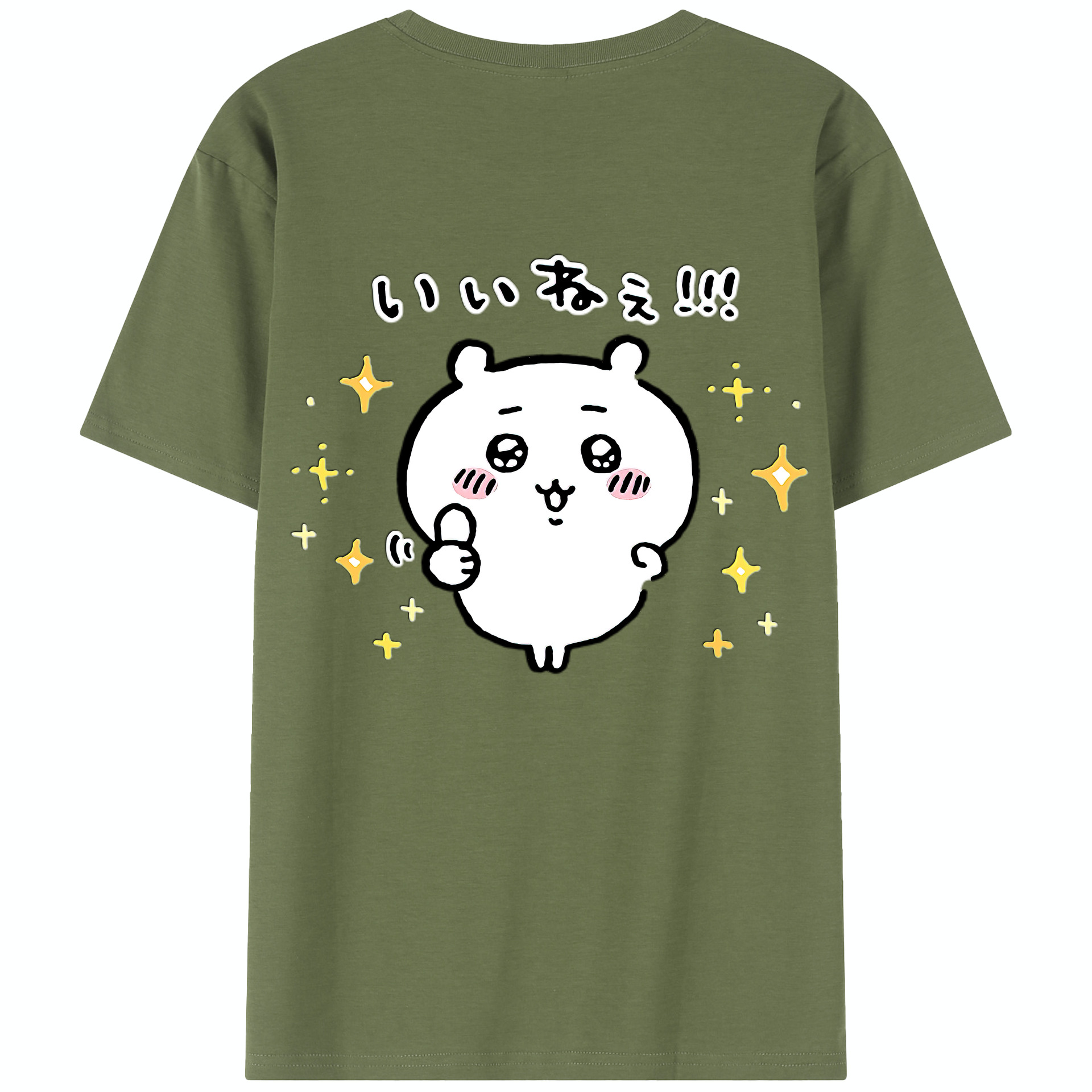 （画像用） ちいかわ ちいかわ Chii-kawa chiikawa 綿100％半袖Tシャツ（背面プリント）